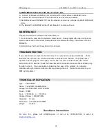 Preview for 3 page of mbt Lighting SM100DMX Flurry DMX User Manual