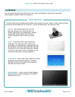 Preview for 3 page of MBTelehealth SX80 with Touchpad 10 User Manual