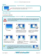 Предварительный просмотр 9 страницы MBTelehealth SX80 with Touchpad 10 User Manual