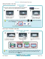 Предварительный просмотр 11 страницы MBTelehealth SX80 with Touchpad 10 User Manual