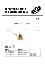 MBW 1741219-174999 Operator'S Safety And Service Manual preview