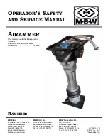 MBW AR56 Operator'S Safety And Service Manual preview
