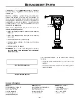 Preview for 16 page of MBW AR56 Operator'S Safety And Service Manual