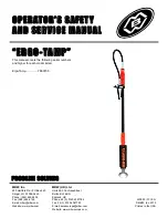 MBW ERGO-TAMP Operator'S Safety And Service Manual preview