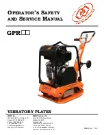 Preview for 1 page of MBW GPR57 Operator'S Safety And Service Manual