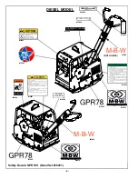 Предварительный просмотр 5 страницы MBW GPR78D Operator'S Safety And Service Manual