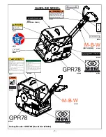 Preview for 6 page of MBW GPR78D Operator'S Safety And Service Manual