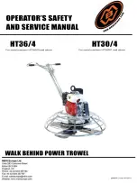 MBW HT30/4 Operator'S Safety And Service Manual preview