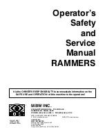 MBW R270R Operator'S Safety And Service Manual preview