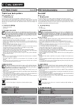 Предварительный просмотр 2 страницы MC Crypt 31 13 15 Operating Instructions