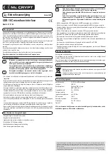 Предварительный просмотр 4 страницы MC Crypt 31 21 64 Operating Instructions