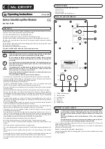 Предварительный просмотр 4 страницы MC Crypt 31 24 81 Operating Instructions Manual