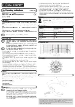 Preview for 2 page of MC Crypt CM518 Operating Instructions