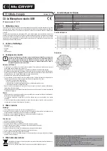 Предварительный просмотр 3 страницы MC Crypt CU-3s Operating Instructions