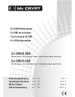 MC Crypt DJ-3565 B USB Operating Instructions Manual preview