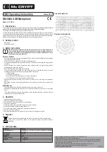 Предварительный просмотр 2 страницы MC Crypt DM-564U Operating Instructions