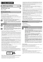 Предварительный просмотр 1 страницы MC Crypt GLP-08 Operating Instructions Manual