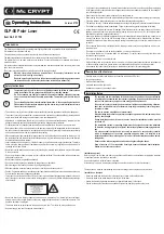 Предварительный просмотр 3 страницы MC Crypt GLP-08 Operating Instructions Manual