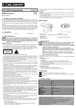 MC Crypt GLP03LJ Operating Instructions предпросмотр