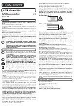 Preview for 7 page of MC Crypt GLP20 Operating Instructions Manual