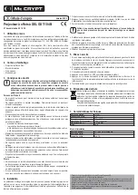 Preview for 3 page of MC Crypt GST-104B Operating Instructions