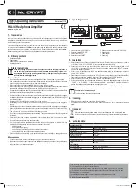 Предварительный просмотр 2 страницы MC Crypt HA-04 Operating Instructions