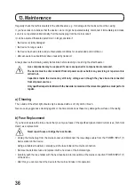 Preview for 36 page of MC Crypt LB 160 Operating Instructions Manual