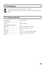 Preview for 19 page of MC Crypt LB 320 Operating Instructions Manual