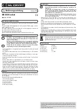 MC Crypt MH-660 Operating Instructions предпросмотр