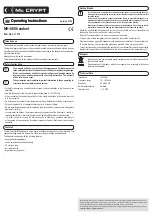 Preview for 2 page of MC Crypt MH-660 Operating Instructions