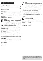 Preview for 3 page of MC Crypt MH-660 Operating Instructions