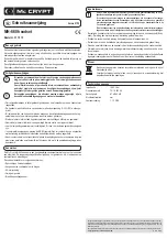 Preview for 4 page of MC Crypt MH-660 Operating Instructions