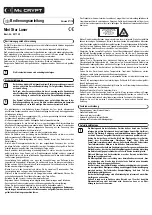 MC Crypt Mini Star Laser Operating Instructions Manual preview