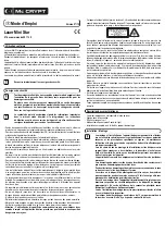 Preview for 5 page of MC Crypt Mini Star Laser Operating Instructions Manual