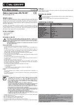 Предварительный просмотр 3 страницы MC Crypt TM-8017 Operating Instructions