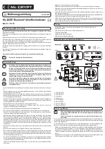 MC Crypt WL-250BT Operating Instructions Manual preview