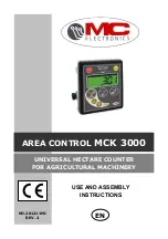 MC Electronics AREA CONTROL MCK 3000 Use And Assembly Instructions preview