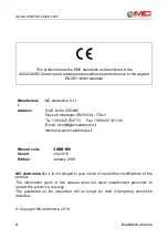 Preview for 2 page of MC Electronics MCK 2000 Instructions For Use Manual