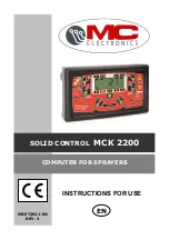 Предварительный просмотр 1 страницы MC Electronics MCK 2200 Instructions For Use Manual