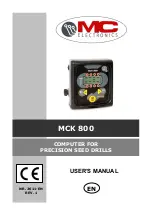 MC Electronics MCK 800 User Manual предпросмотр