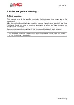 Preview for 4 page of MC Electronics UC 200 IR Instructions For Use Manual