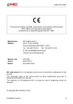 Предварительный просмотр 3 страницы MC Electronics XP805 Instructions For Use And Assembly