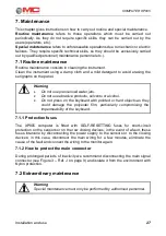 Предварительный просмотр 27 страницы MC Electronics XP805 Instructions For Use And Assembly