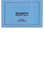 Предварительный просмотр 1 страницы MC Martin TR-55D Instruction Manual