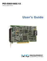 MC PCI-DAS1602 User Manual preview