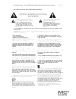 Preview for 7 page of MC2 Audio Delta 100 Operating Instructions Manual