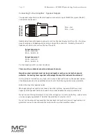 Preview for 12 page of MC2 Audio E100 Operating Instructions Manual