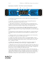 Preview for 14 page of MC2 Audio E100 Operating Instructions Manual