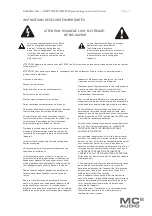 Preview for 7 page of MC2 Audio HS Series Operating Instructions Manual