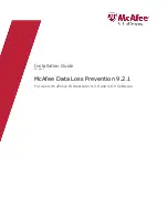 McAfee Data Loss Prevention 9.2.1 Installation Manual preview